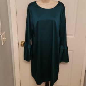 Jade Green Longsleeve Peplum Dress
